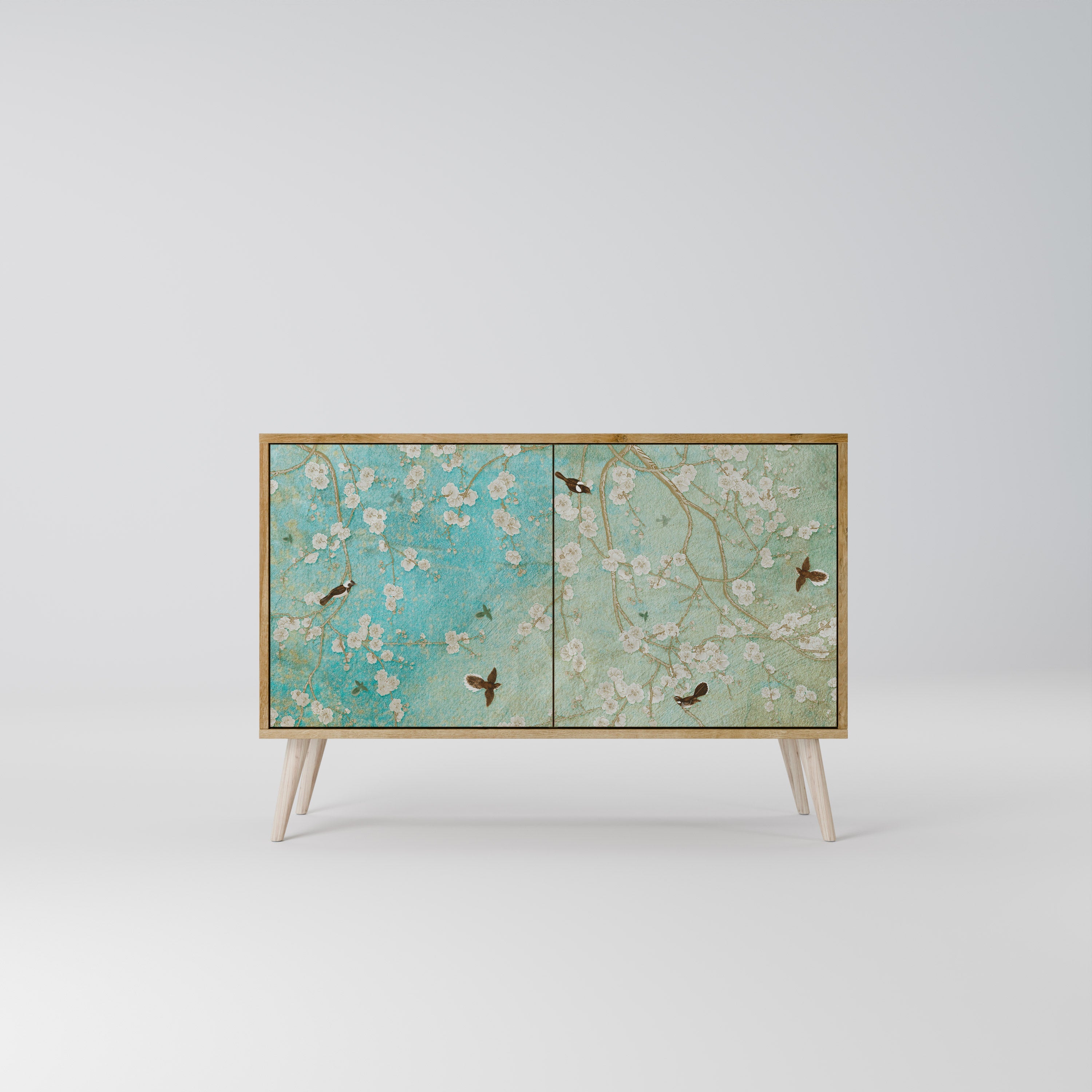 BLOOMING CHARM Sideboard mit 2 Türen in Eichenoptik