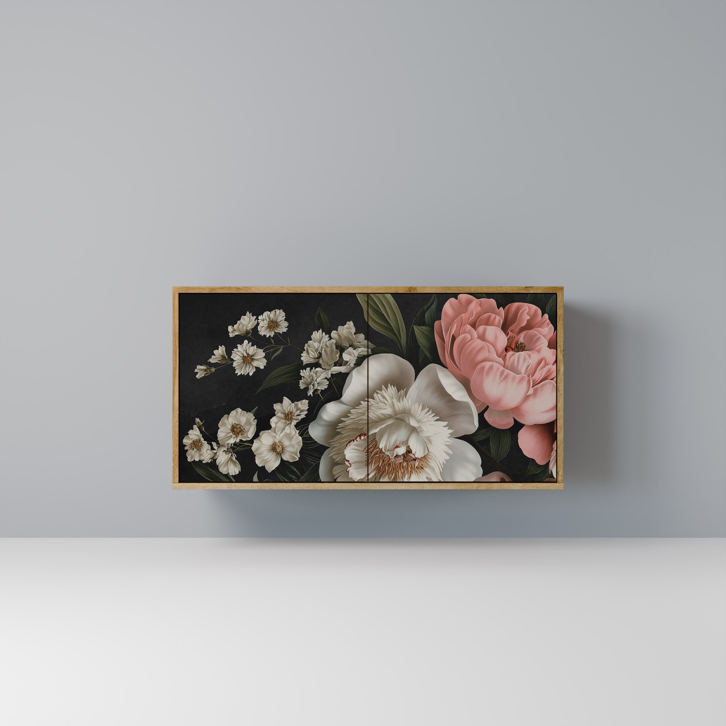 LUSH ELEGANCE Sideboard mit 2 Türen in Eichenoptik