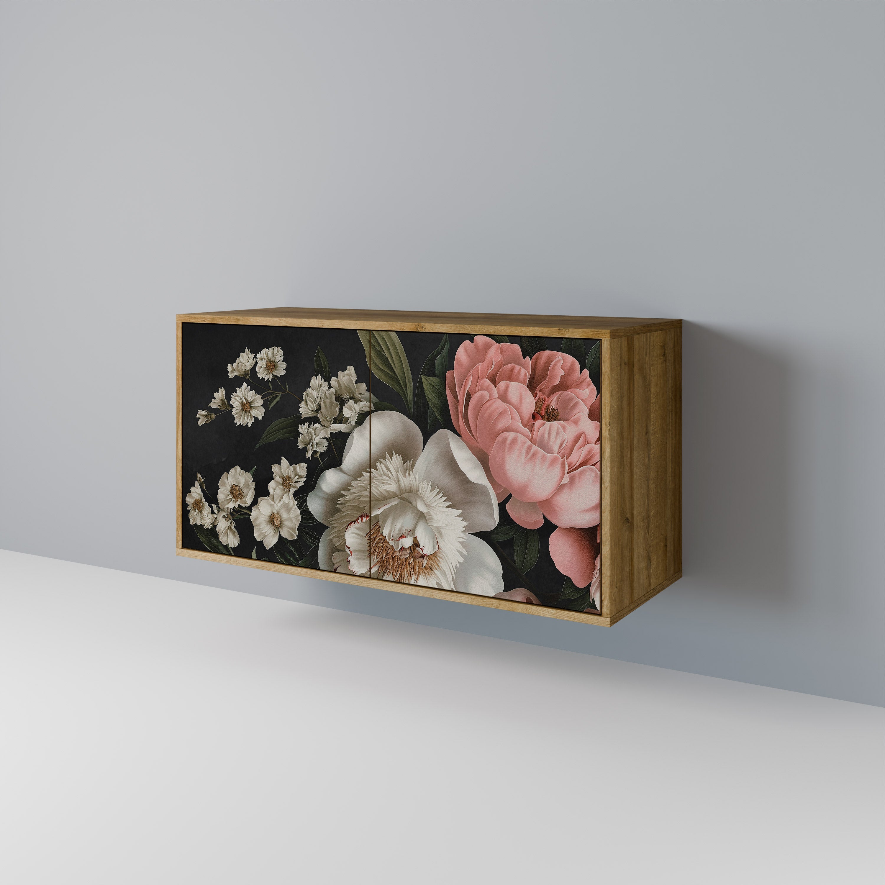 LUSH ELEGANCE Sideboard mit 2 Türen in Eichenoptik