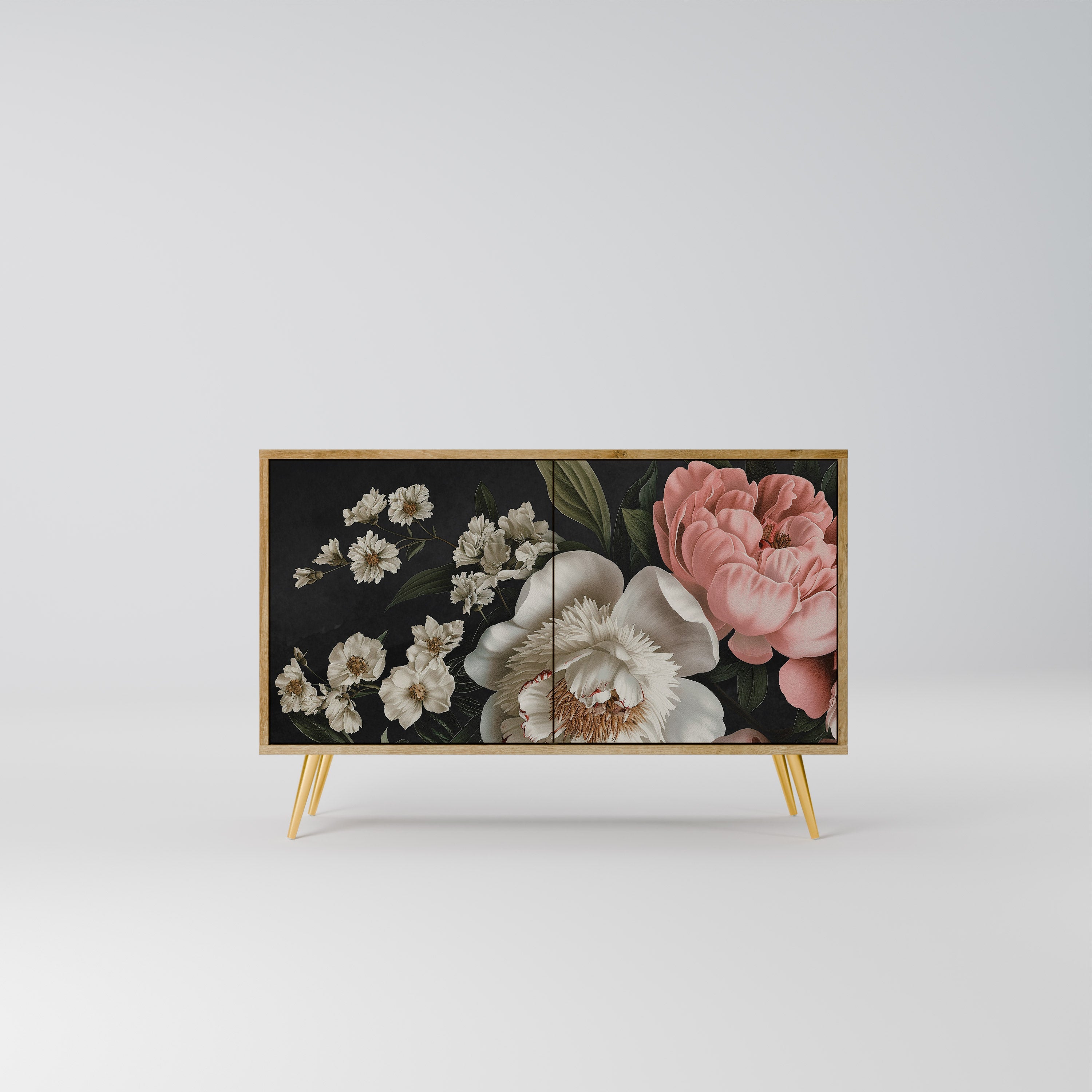 LUSH ELEGANCE Sideboard mit 2 Türen in Eichenoptik