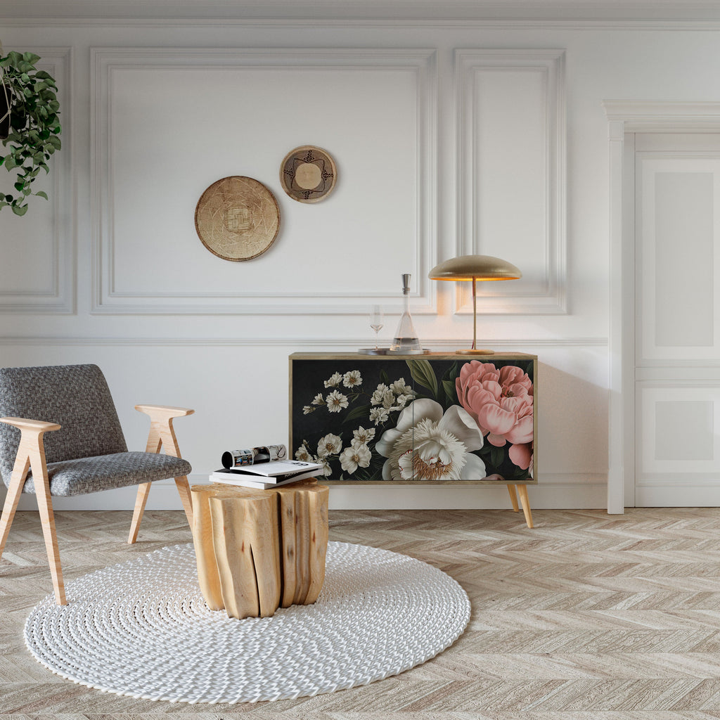 LUSH ELEGANCE Sideboard mit 2 Türen in Eichenoptik