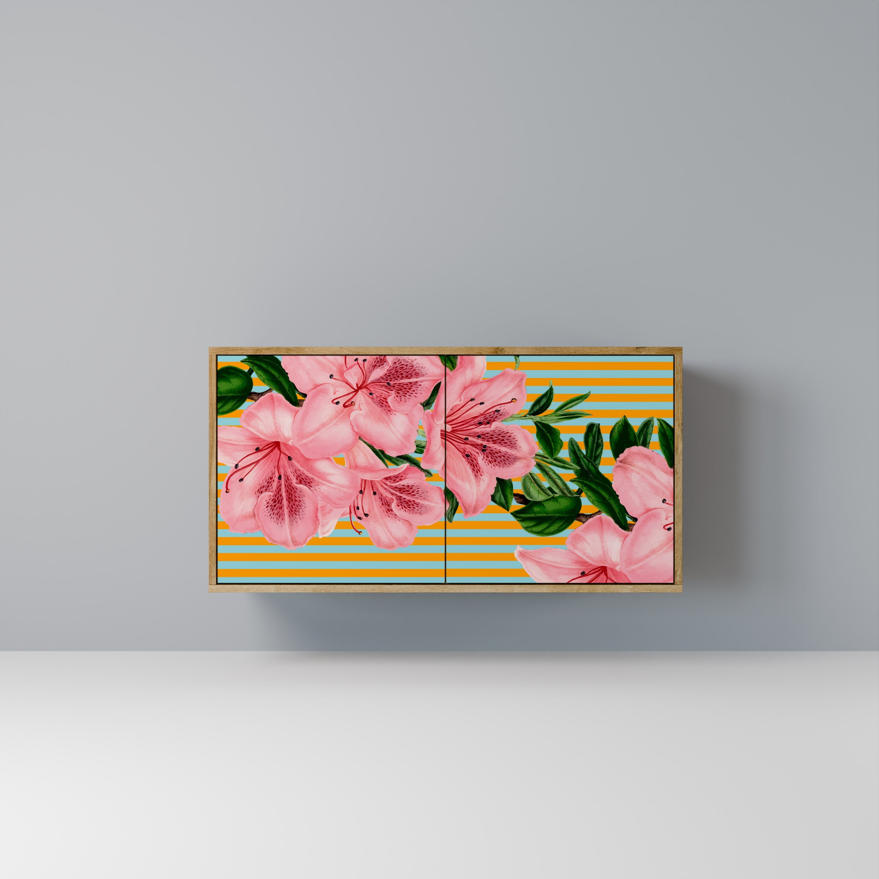 FRAGILE BEAUTY Sideboard mit 2 Türen in Eichenoptik