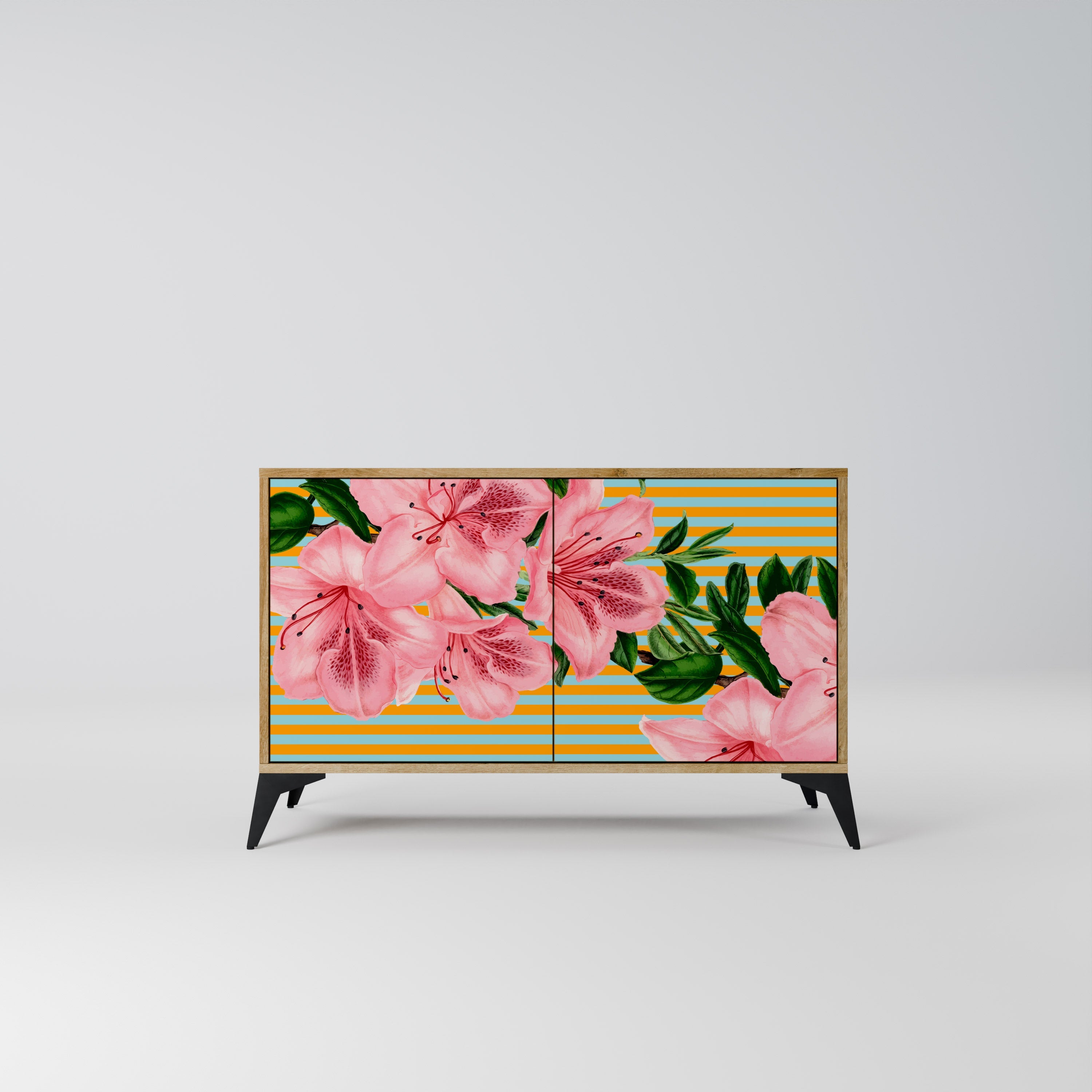 FRAGILE BEAUTY Sideboard mit 2 Türen in Eichenoptik