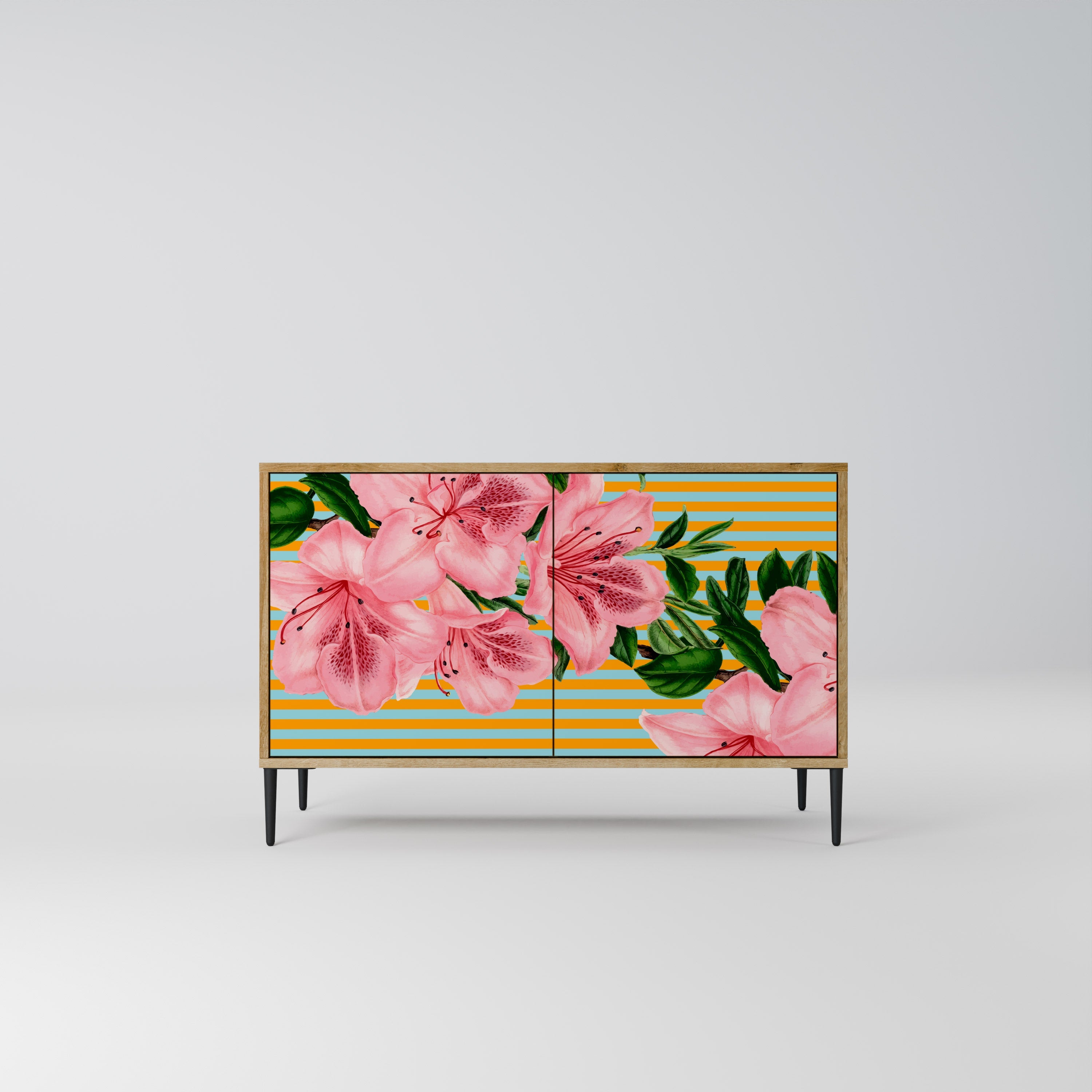 FRAGILE BEAUTY Sideboard mit 2 Türen in Eichenoptik