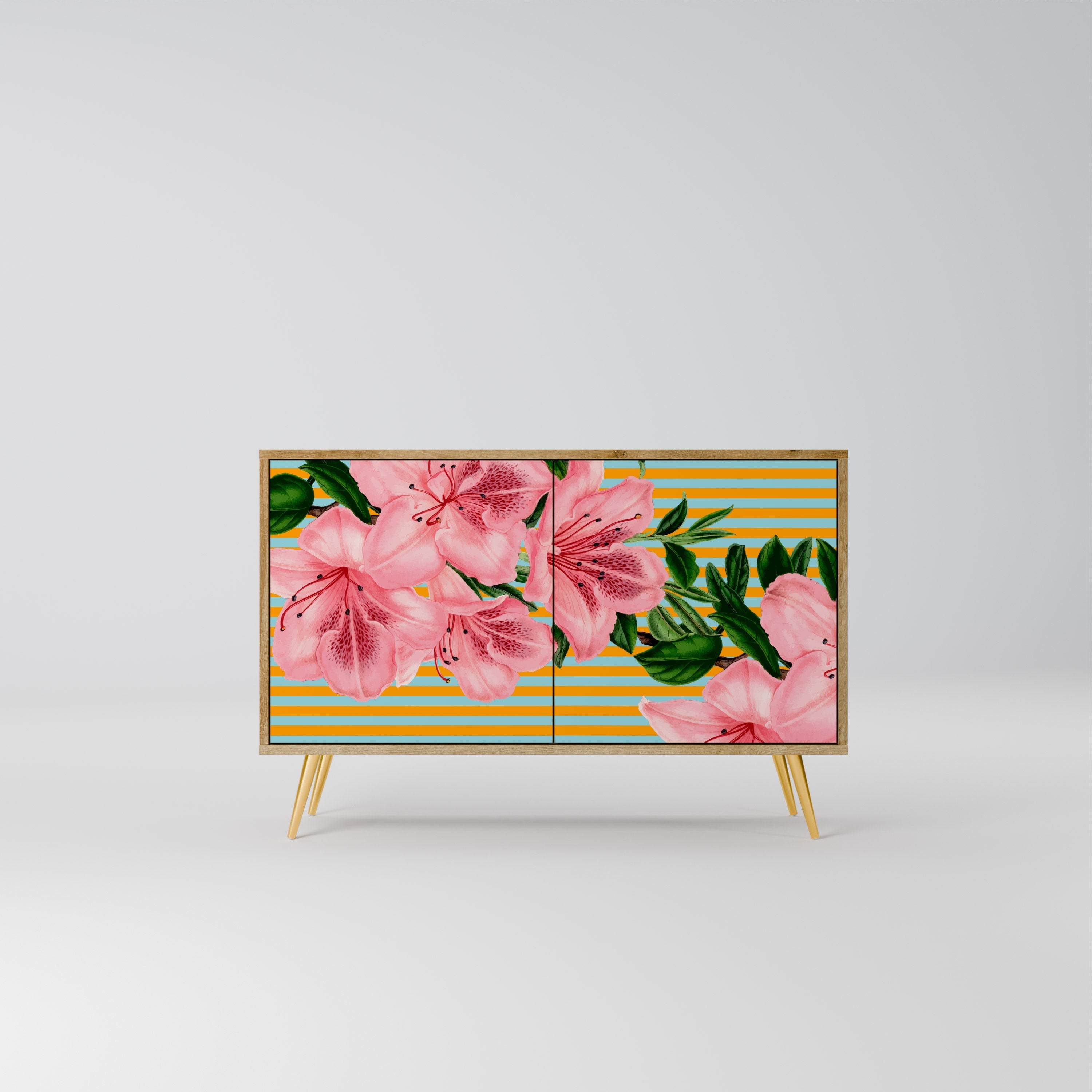 FRAGILE BEAUTY Sideboard mit 2 Türen in Eichenoptik