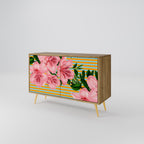 FRAGILE BEAUTY 2-Door Sideboard in Oak Effect