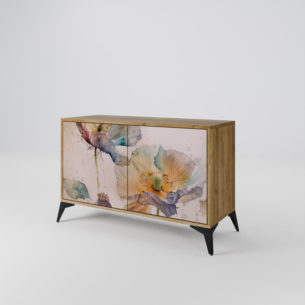 SOFTEN POPPY Sideboard mit 2 Türen in Eichenoptik