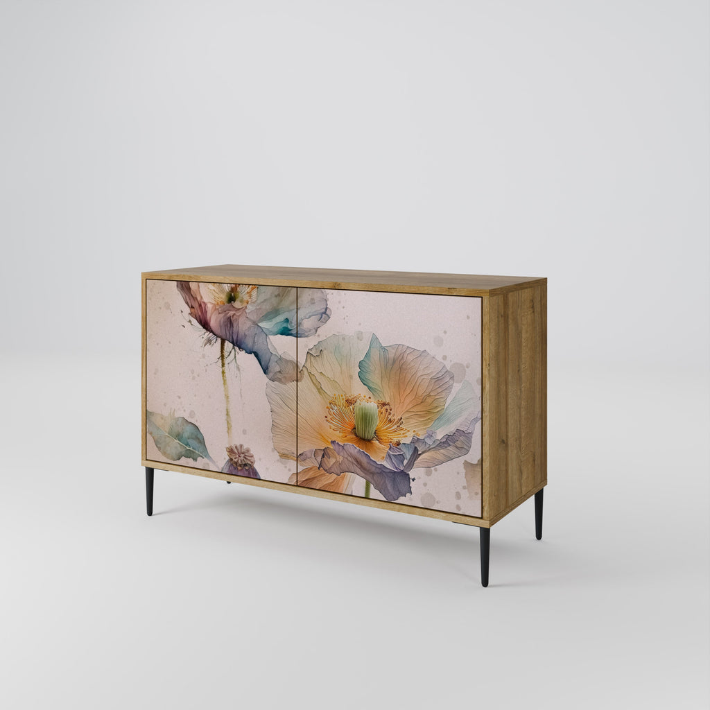 SOFTEN POPPY Sideboard mit 2 Türen in Eichenoptik