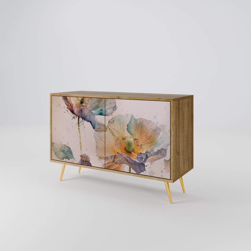 SOFTEN POPPY Sideboard mit 2 Türen in Eichenoptik