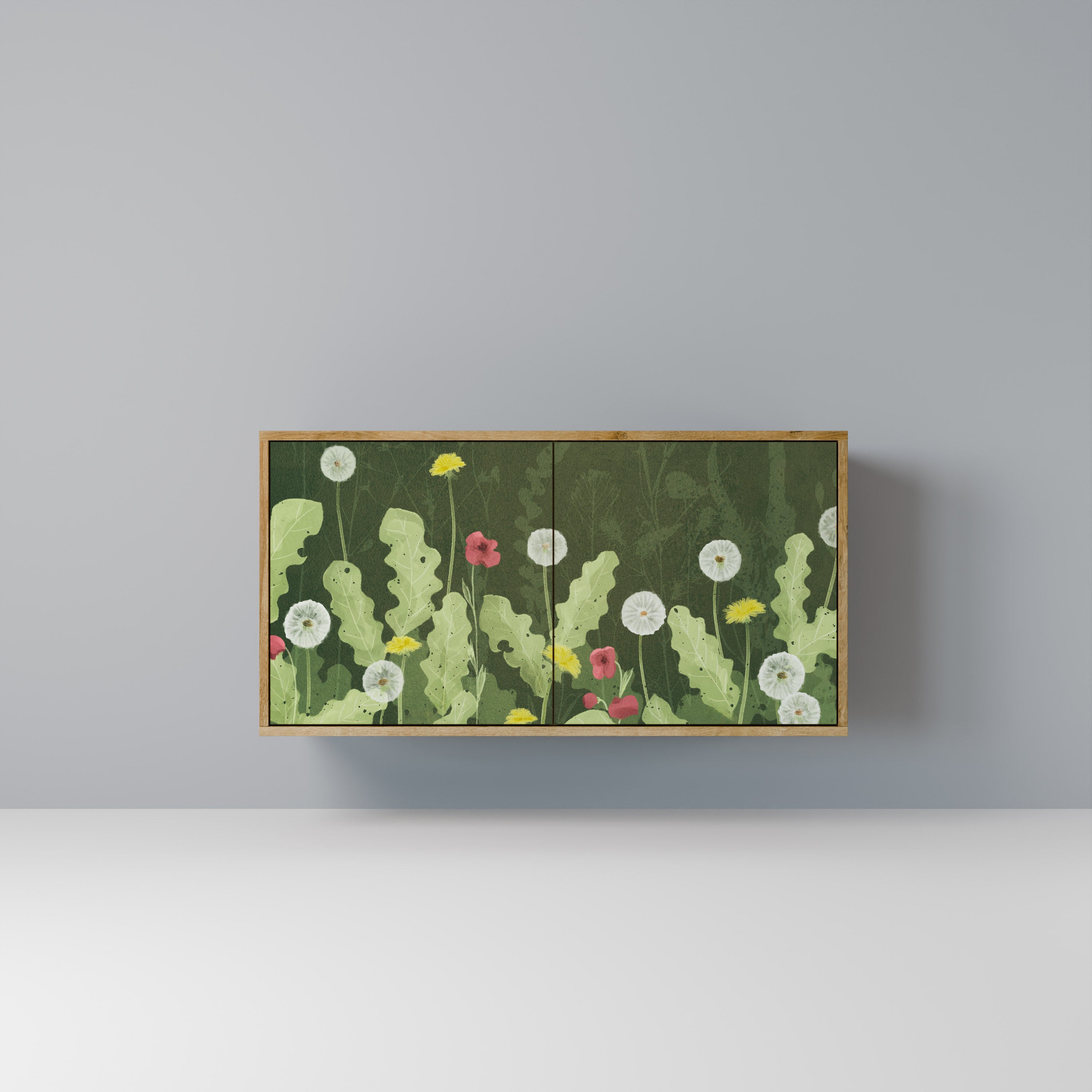 DANDELION AMUSE Sideboard mit 2 Türen in Eichenoptik