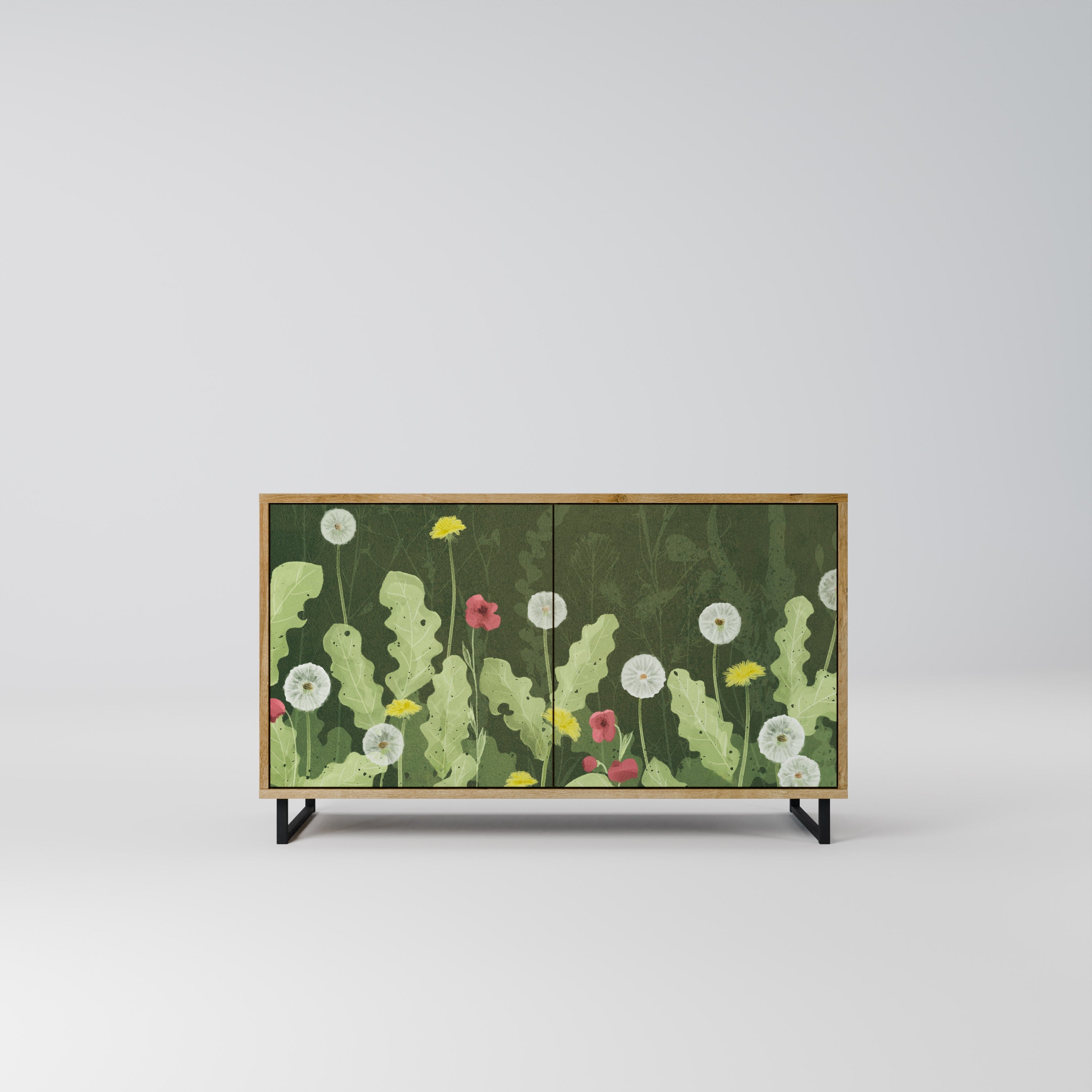 DANDELION AMUSE Sideboard mit 2 Türen in Eichenoptik