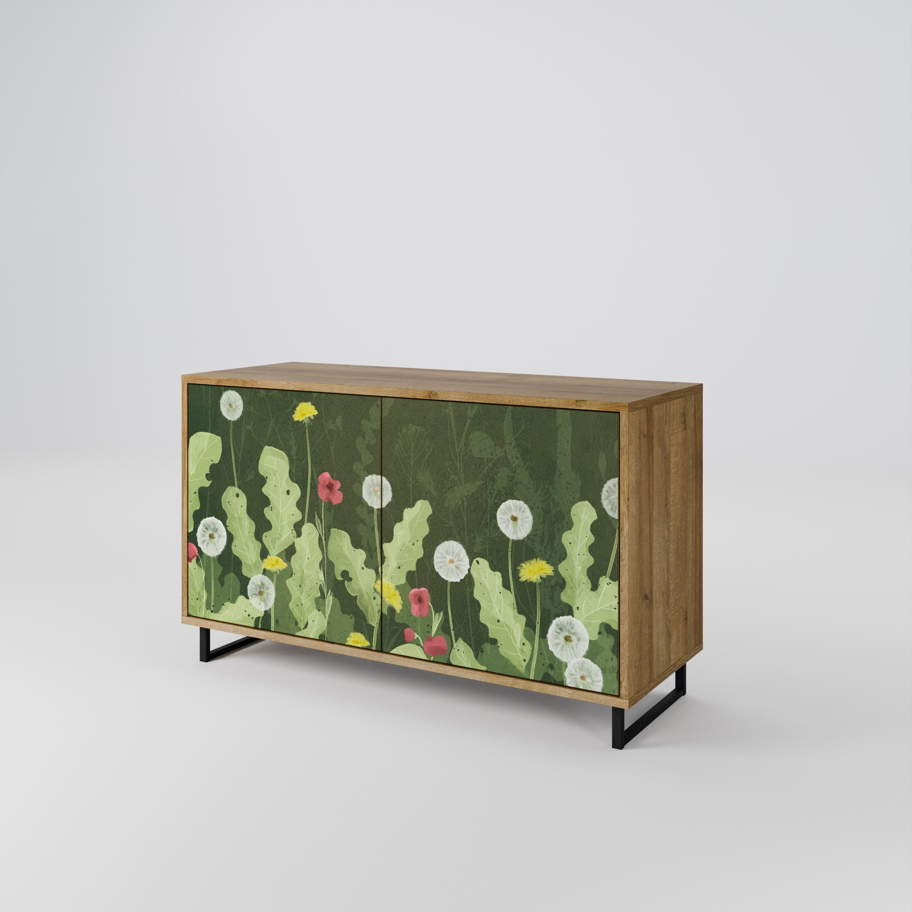 DANDELION AMUSE Sideboard mit 2 Türen in Eichenoptik