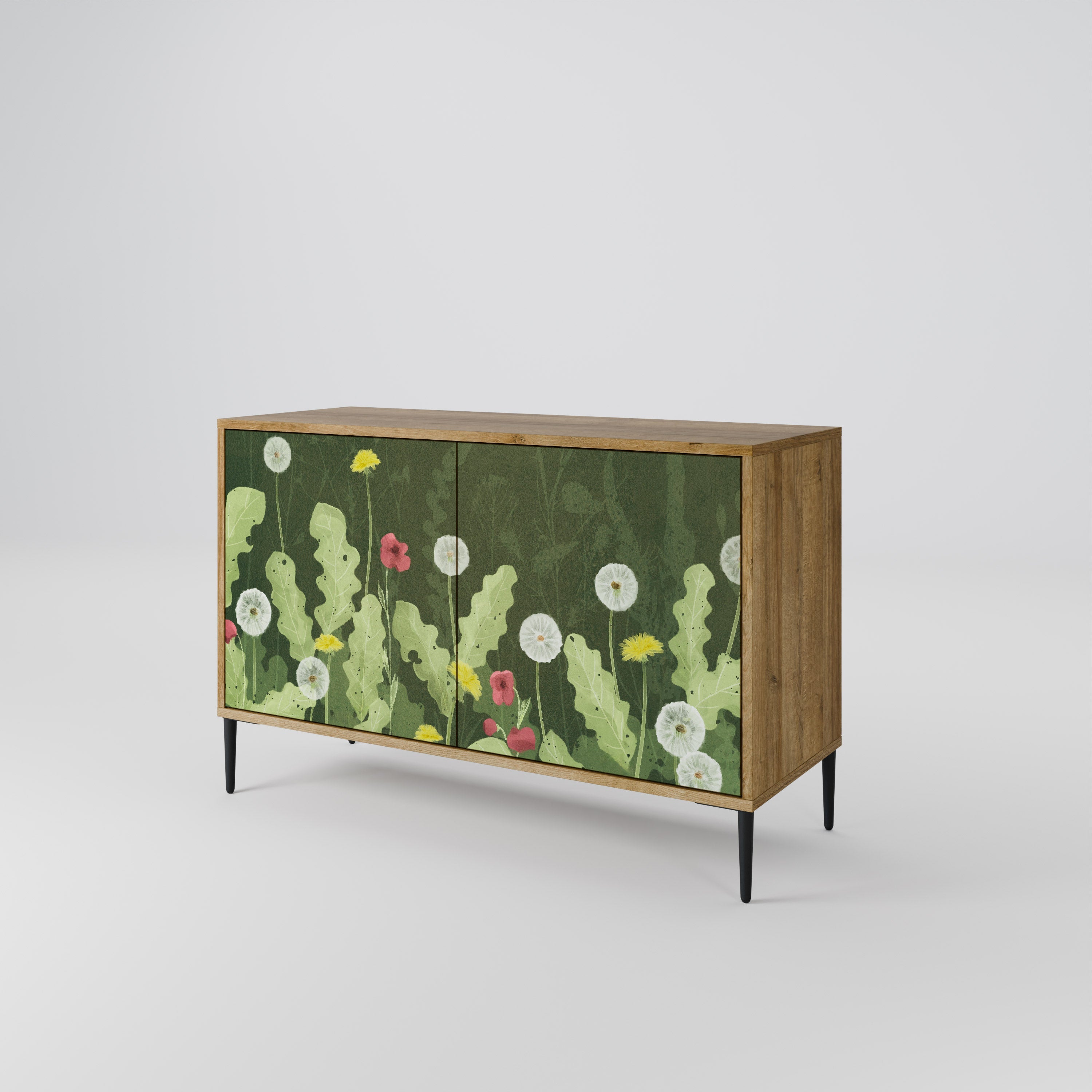 DANDELION AMUSE Sideboard mit 2 Türen in Eichenoptik