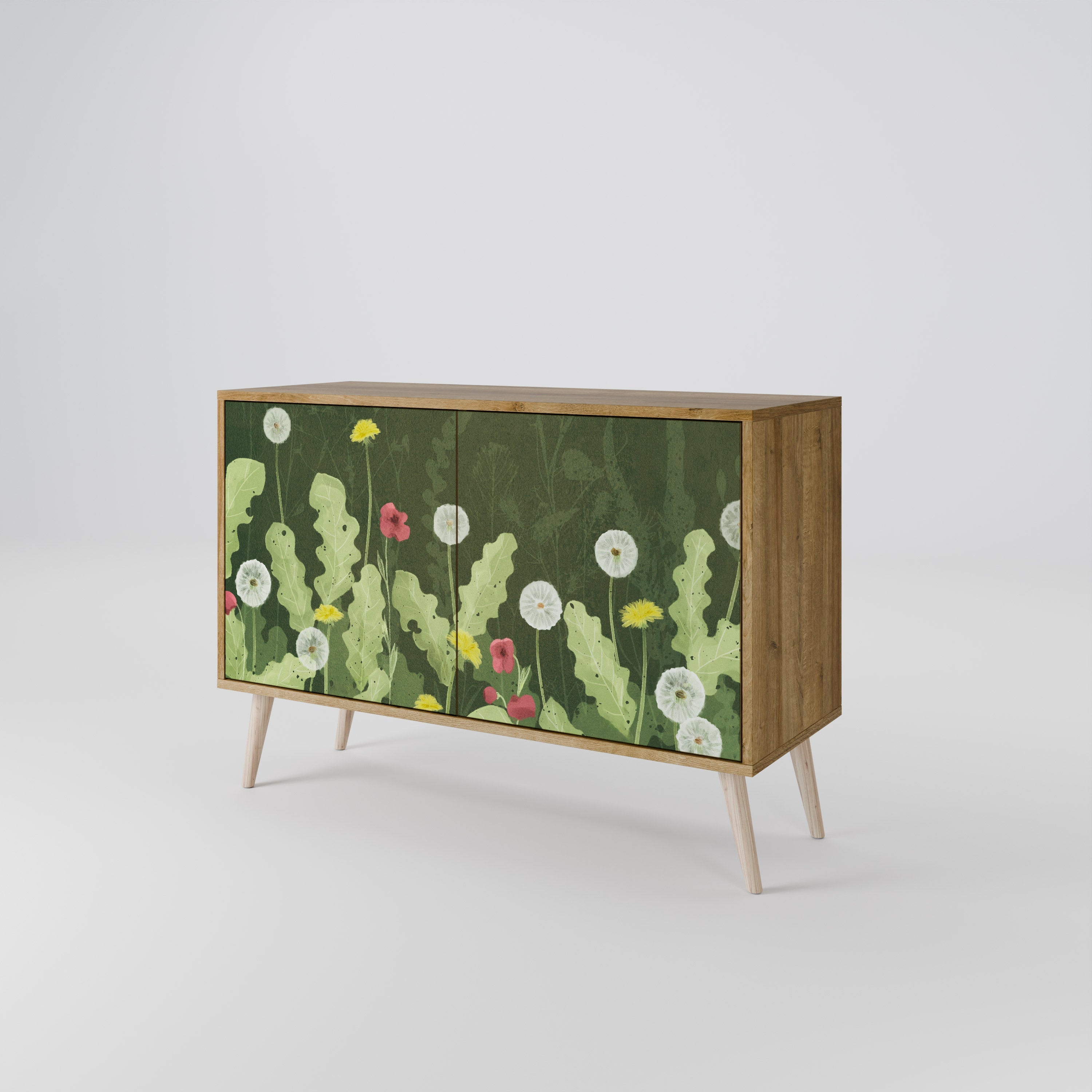 DANDELION AMUSE Sideboard mit 2 Türen in Eichenoptik