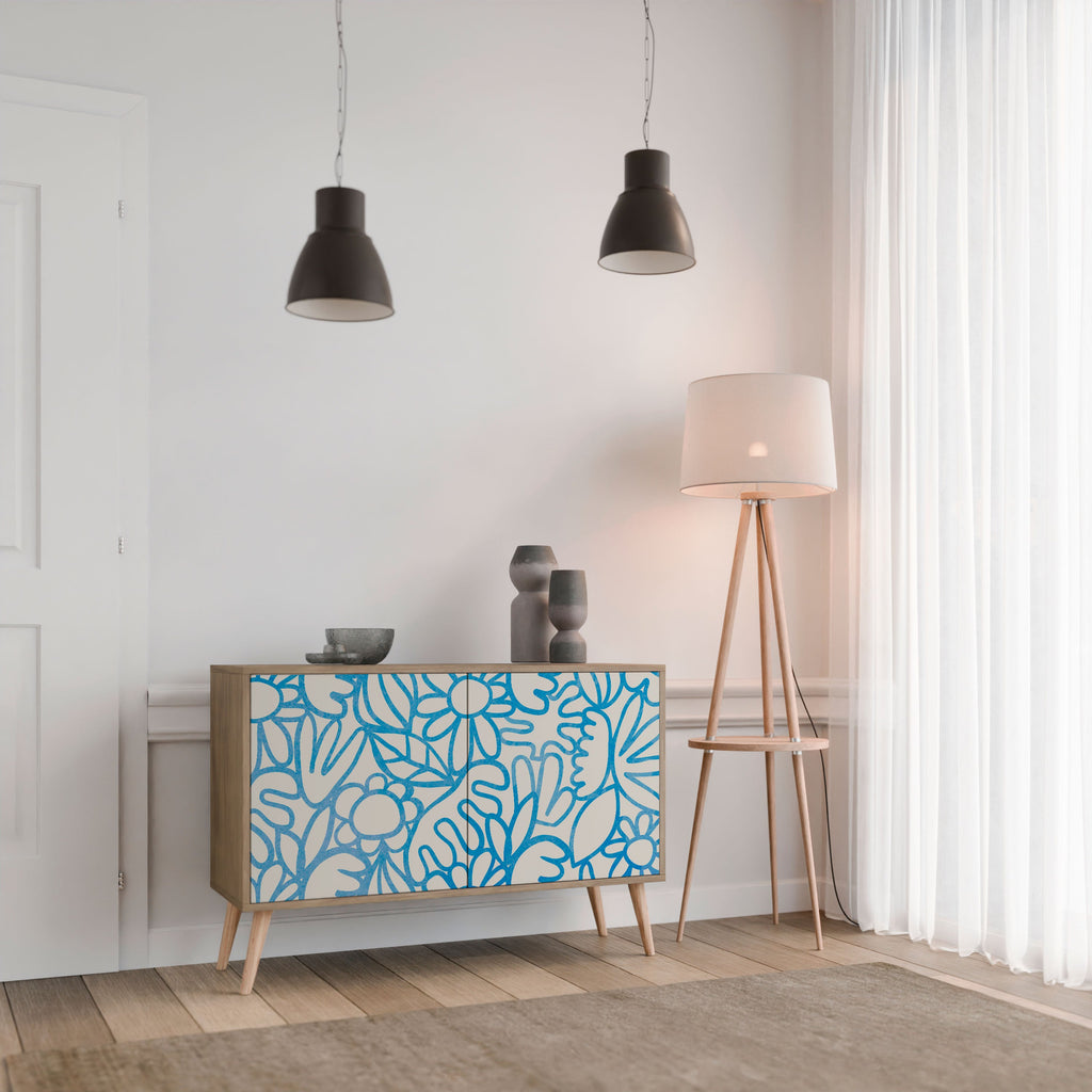 BLOOMY MORNING Sideboard mit 2 Türen in Eichenoptik