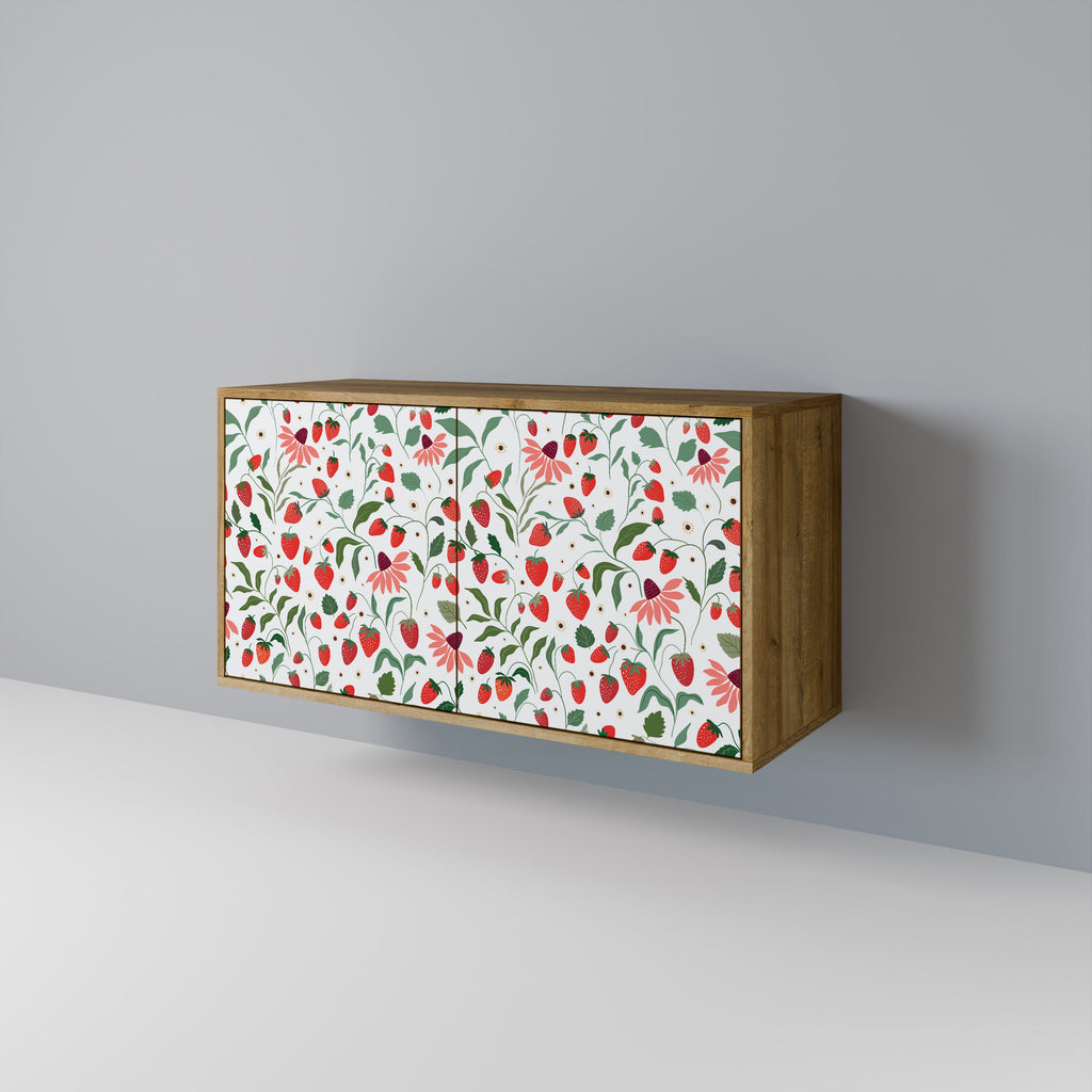 FLOWERS AND STRAWBERRIES Sideboard mit 2 Türen in Eichenoptik