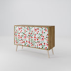 FLOWERS AND STRAWBERRIES 2-Door Sideboard in Oak Effect