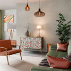 FLOWERS AND STRAWBERRIES 2-Door Sideboard in Oak Effect