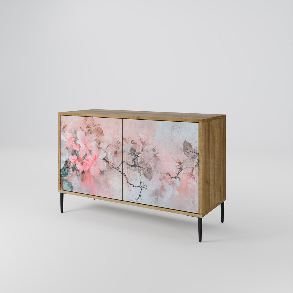 CHERRY BLOSSOM Sideboard mit 2 Türen in Eichenoptik