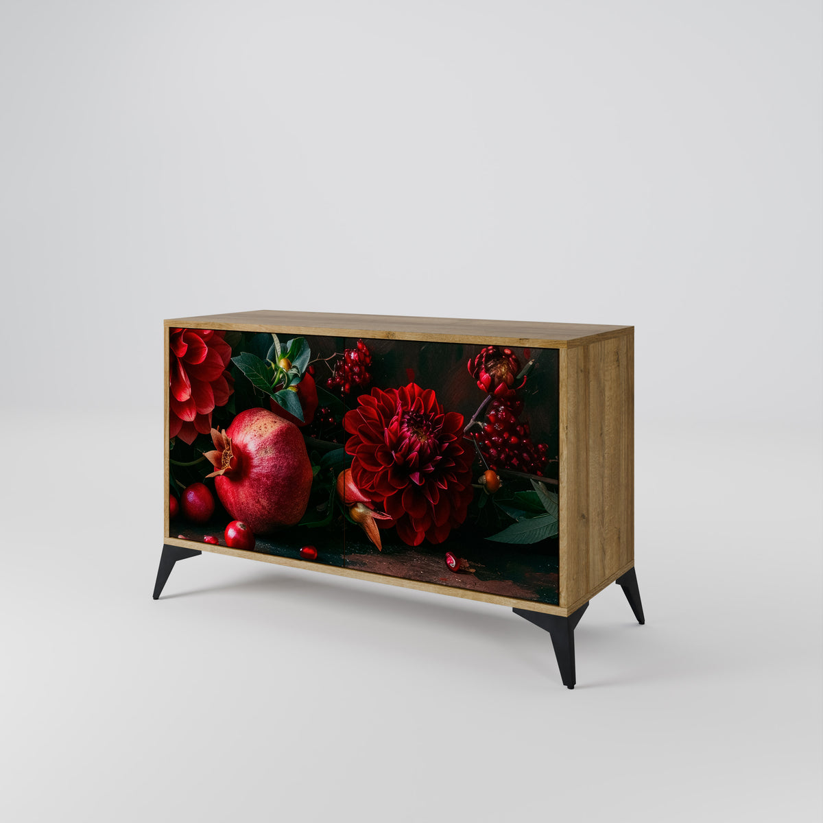 DAHLIAS AND POMEGRANATES 2-türiges Sideboard