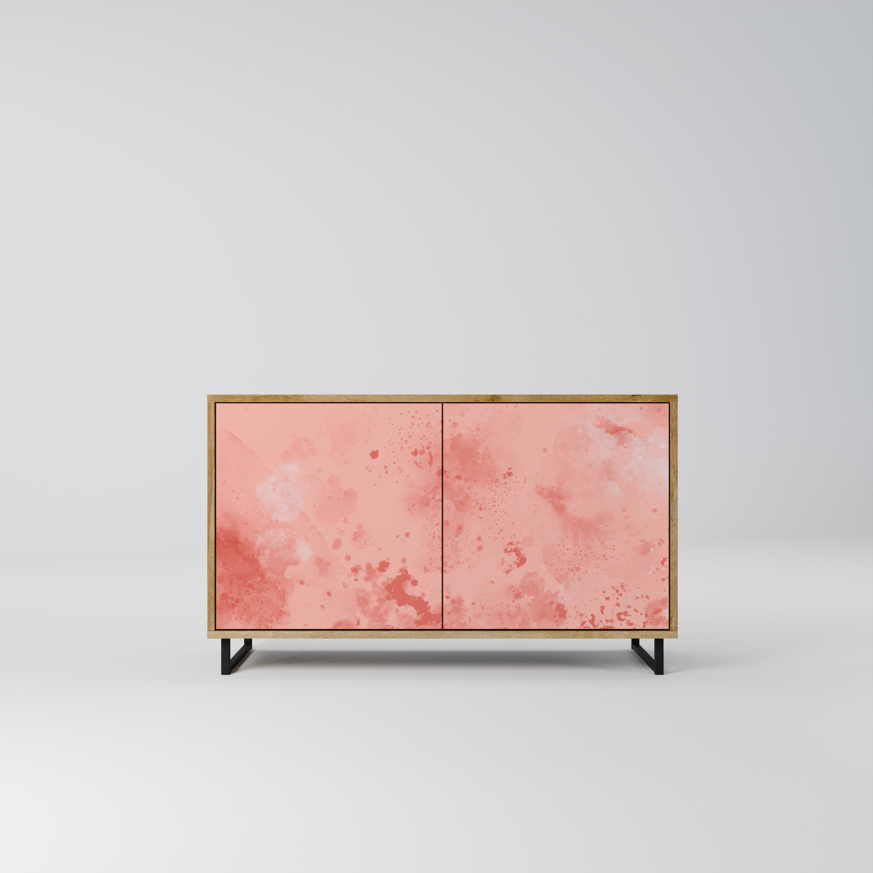 CRANE DANCE Sideboard mit 2 Türen in Eichenoptik