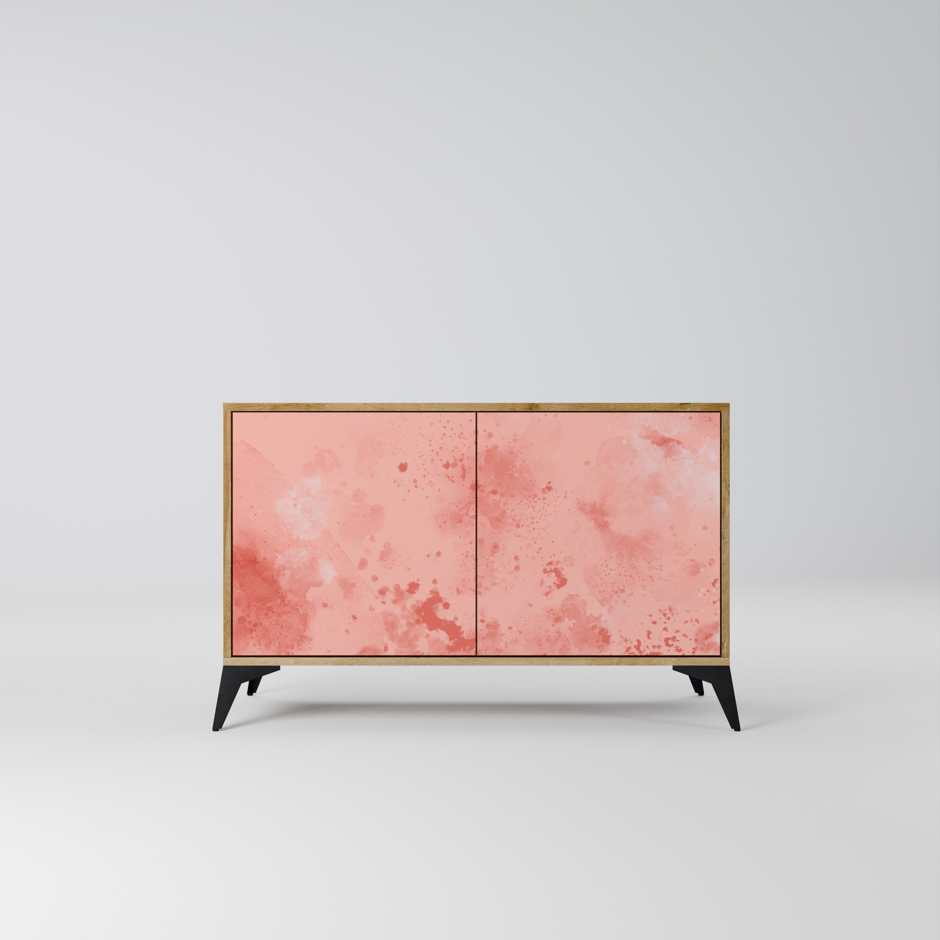 CRANE DANCE Sideboard mit 2 Türen in Eichenoptik