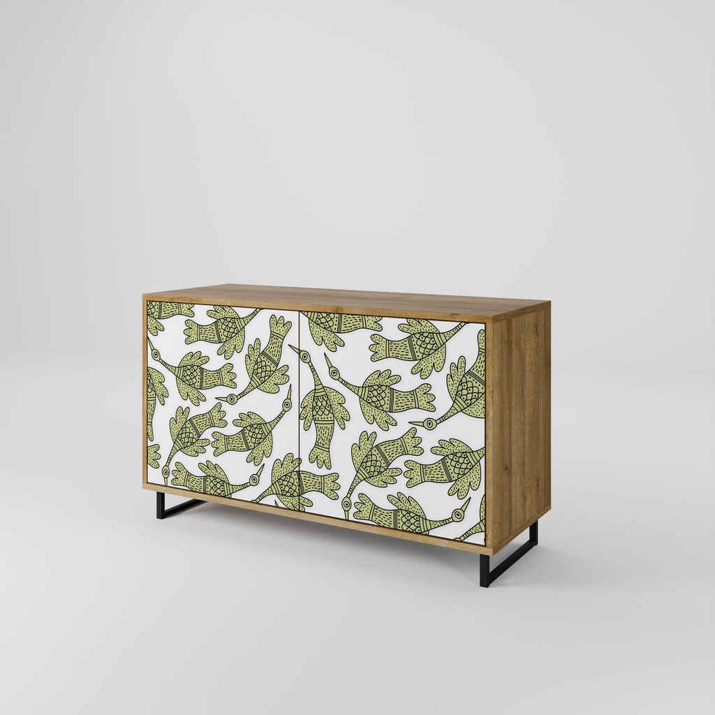 SEEDLING SONGBIRD Sideboard mit 2 Türen in Eichenoptik