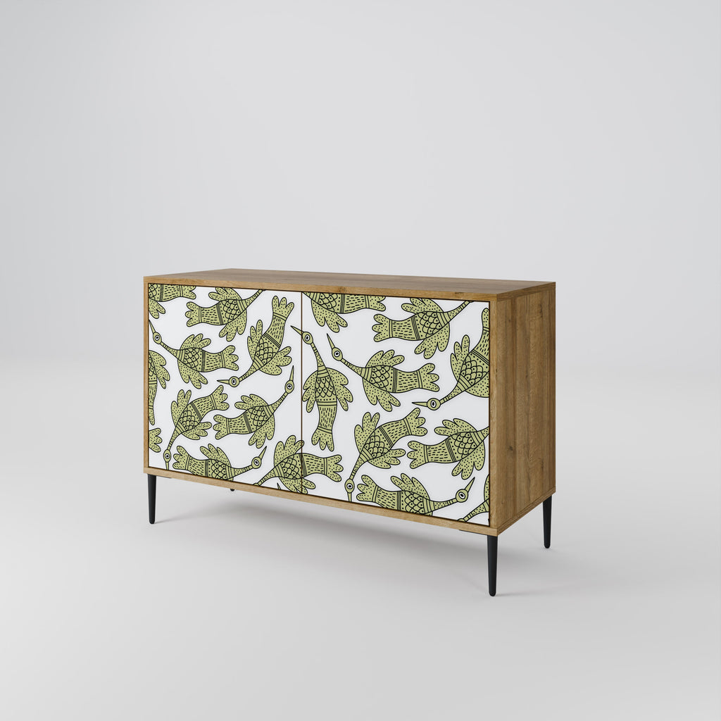 SEEDLING SONGBIRD Sideboard mit 2 Türen in Eichenoptik
