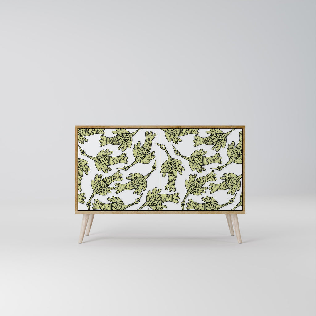 SEEDLING SONGBIRD Sideboard mit 2 Türen in Eichenoptik