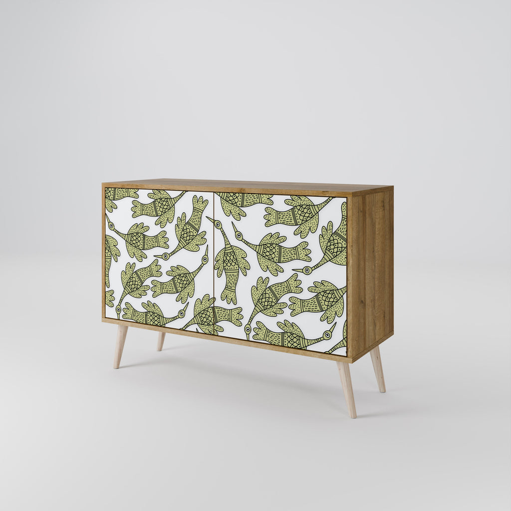 SEEDLING SONGBIRD Sideboard mit 2 Türen in Eichenoptik