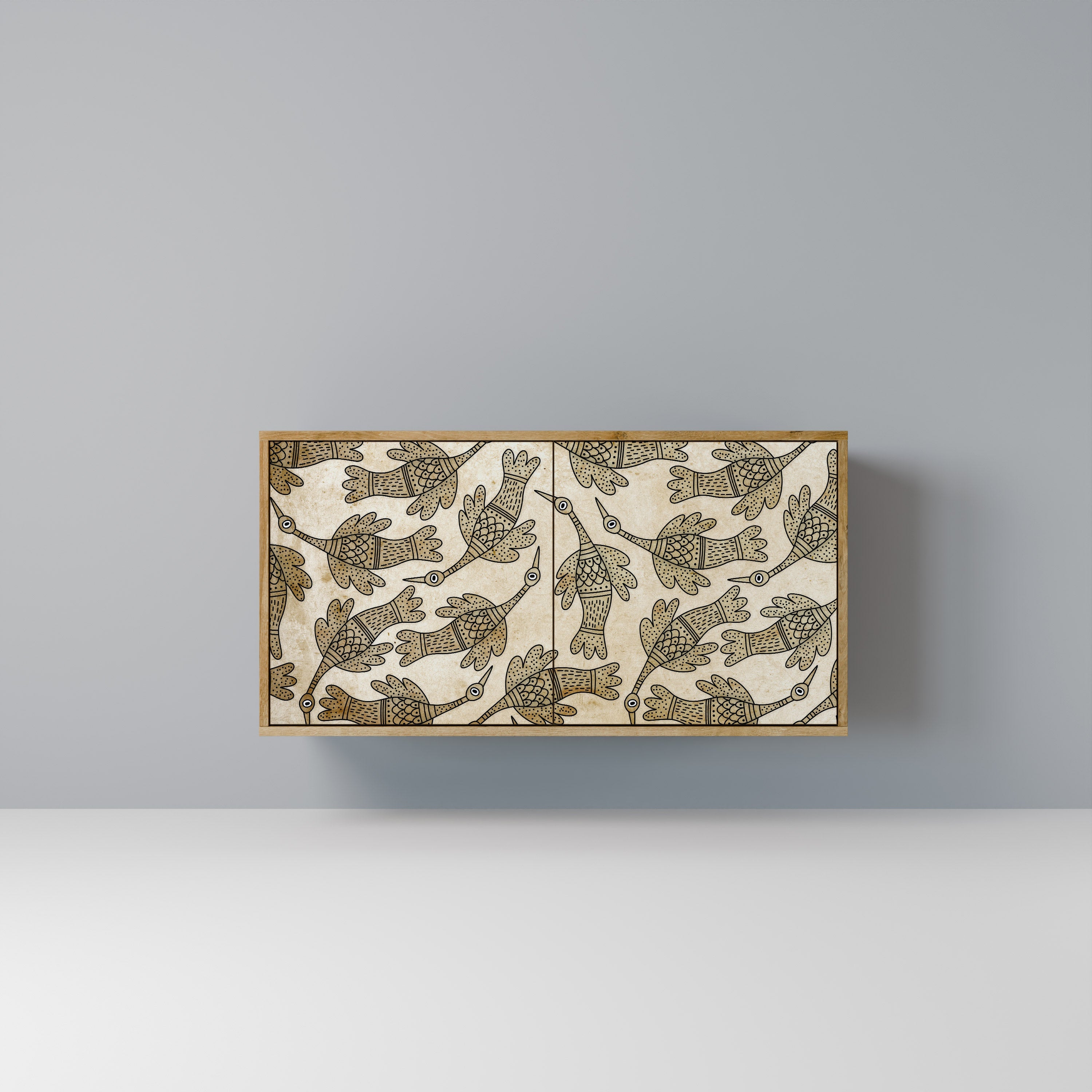ALMONDINE SONGBIRD 2-Door Sideboard in Oak Effect