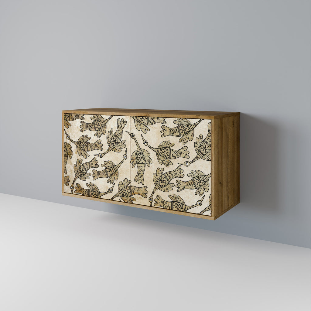 ALMONDINE SONGBIRD 2-Door Sideboard in Oak Effect