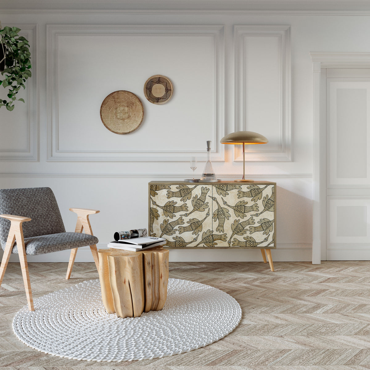 ALMONDINE SONGBIRD 2-türiges Sideboard