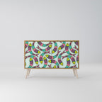 INDIAN FISH 2-Door Sideboard in Oak Effect