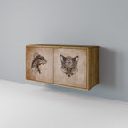 STEAMPUNK CLAN 2-Door Sideboard in Oak Effect