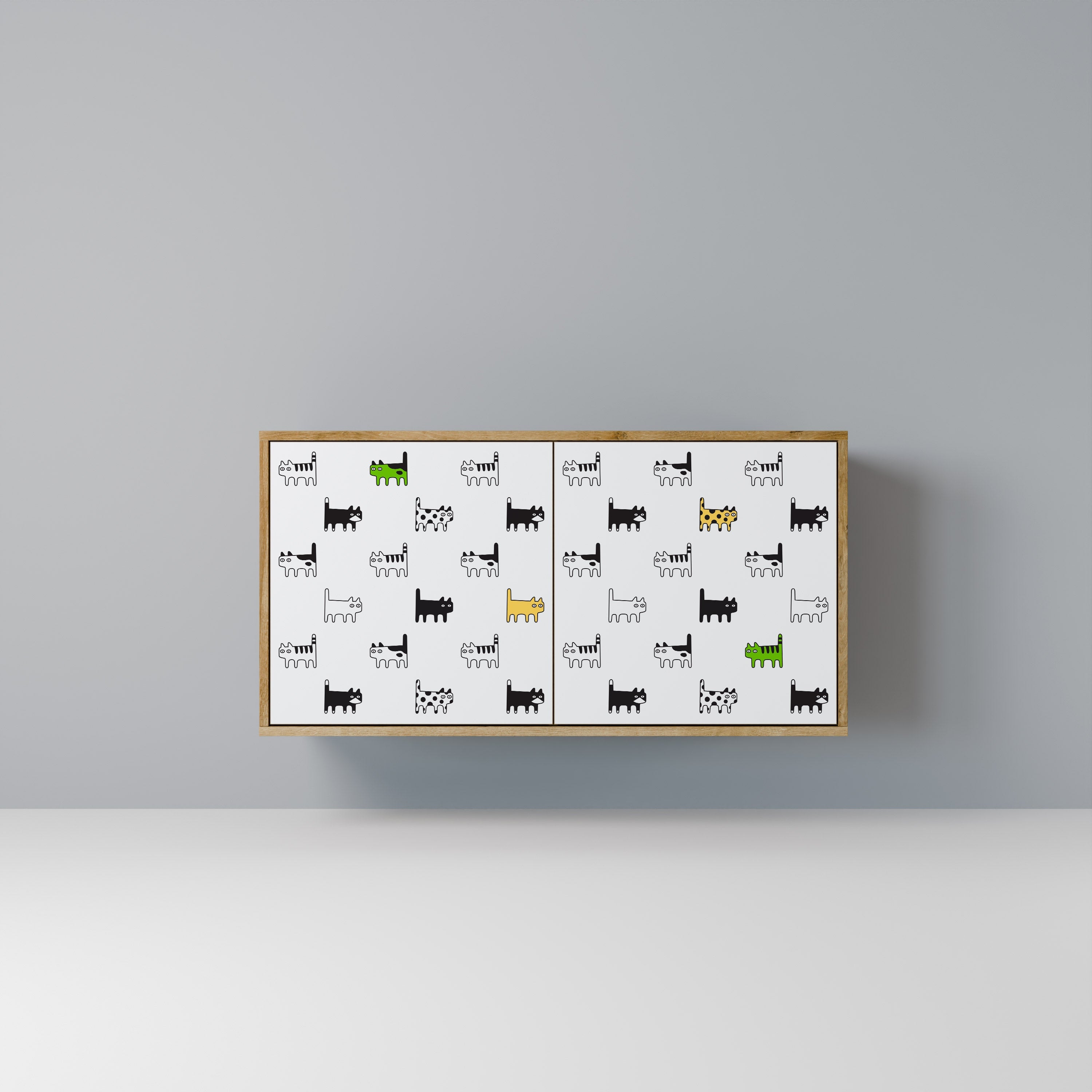 CATS COMPILATION Sideboard mit 2 Türen in Eichenoptik