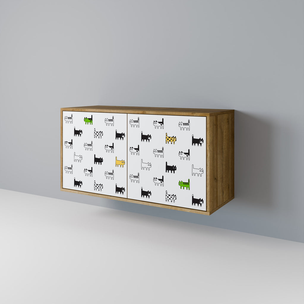 CATS COMPILATION Sideboard mit 2 Türen in Eichenoptik