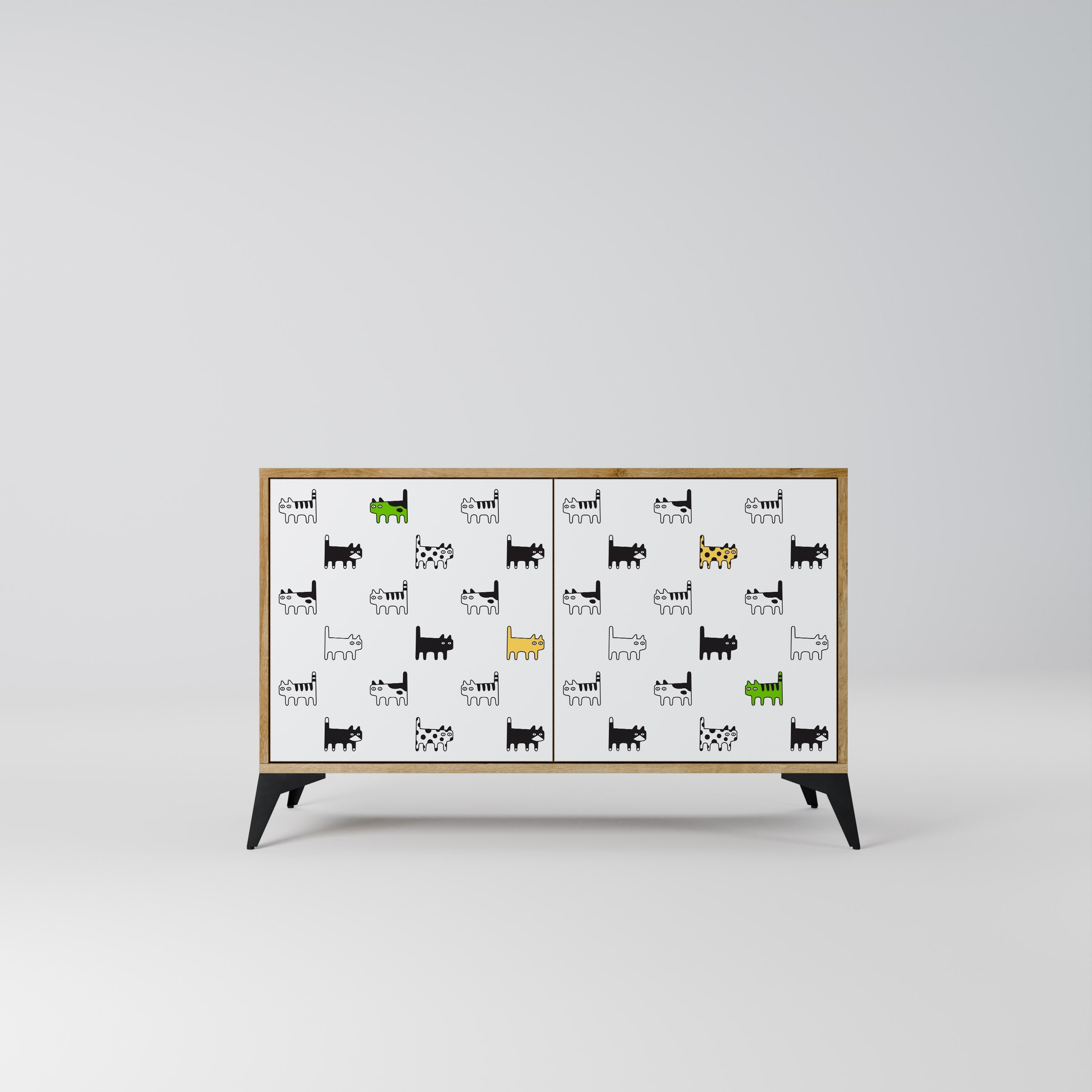 CATS COMPILATION Sideboard mit 2 Türen in Eichenoptik