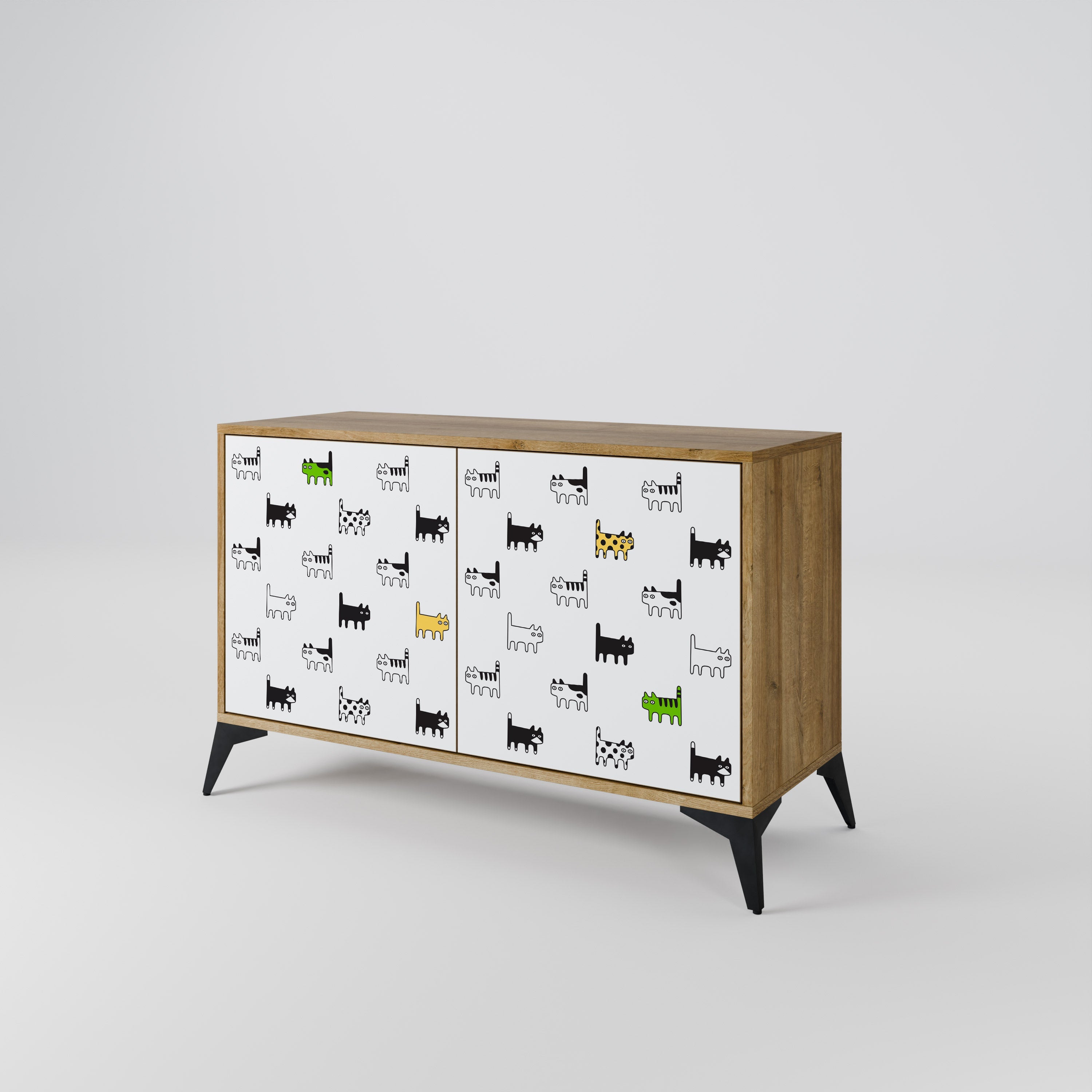 CATS COMPILATION Sideboard mit 2 Türen in Eichenoptik