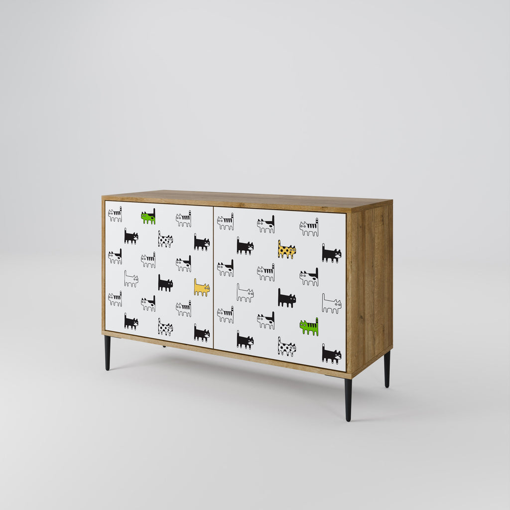 CATS COMPILATION Sideboard mit 2 Türen in Eichenoptik