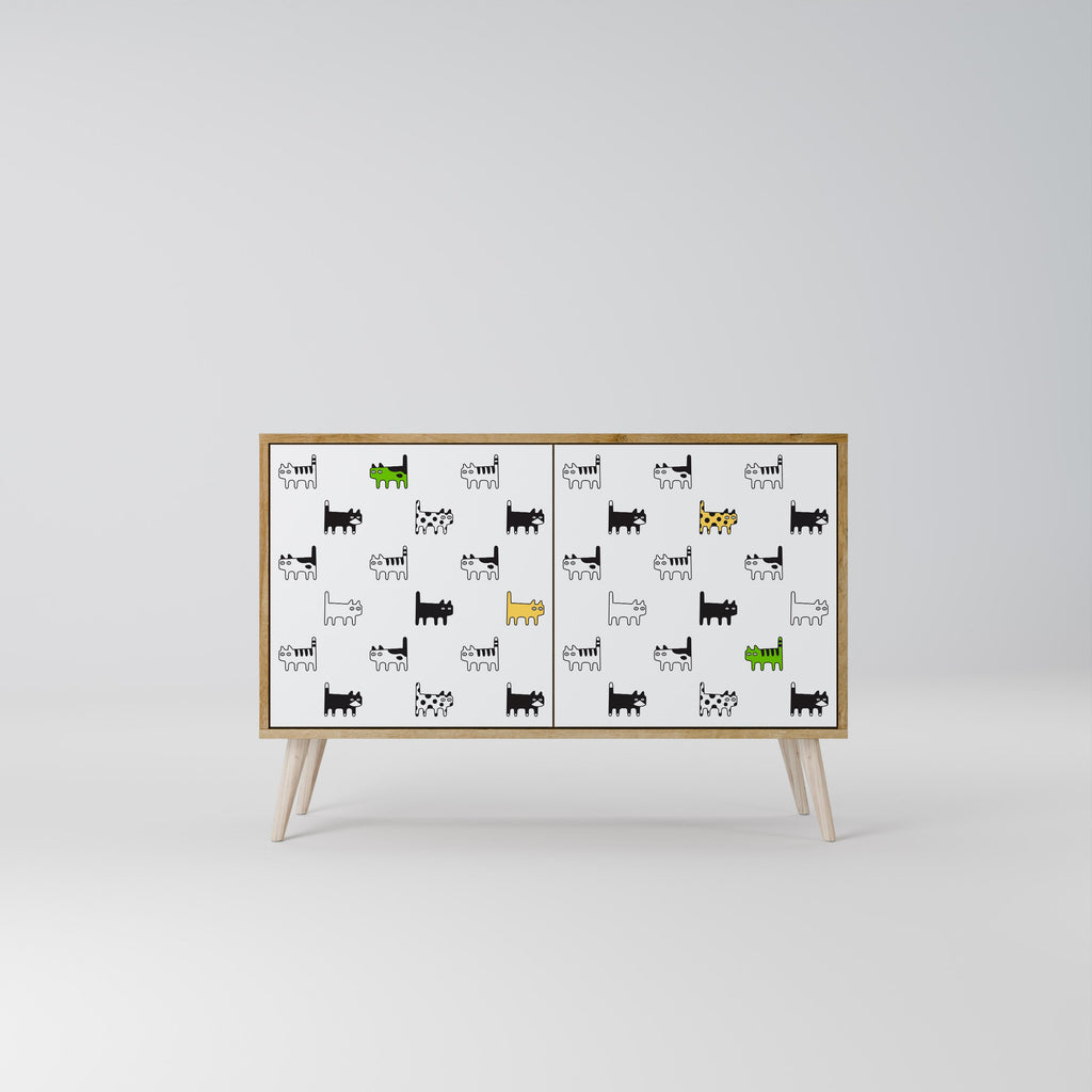 CATS COMPILATION Sideboard mit 2 Türen in Eichenoptik