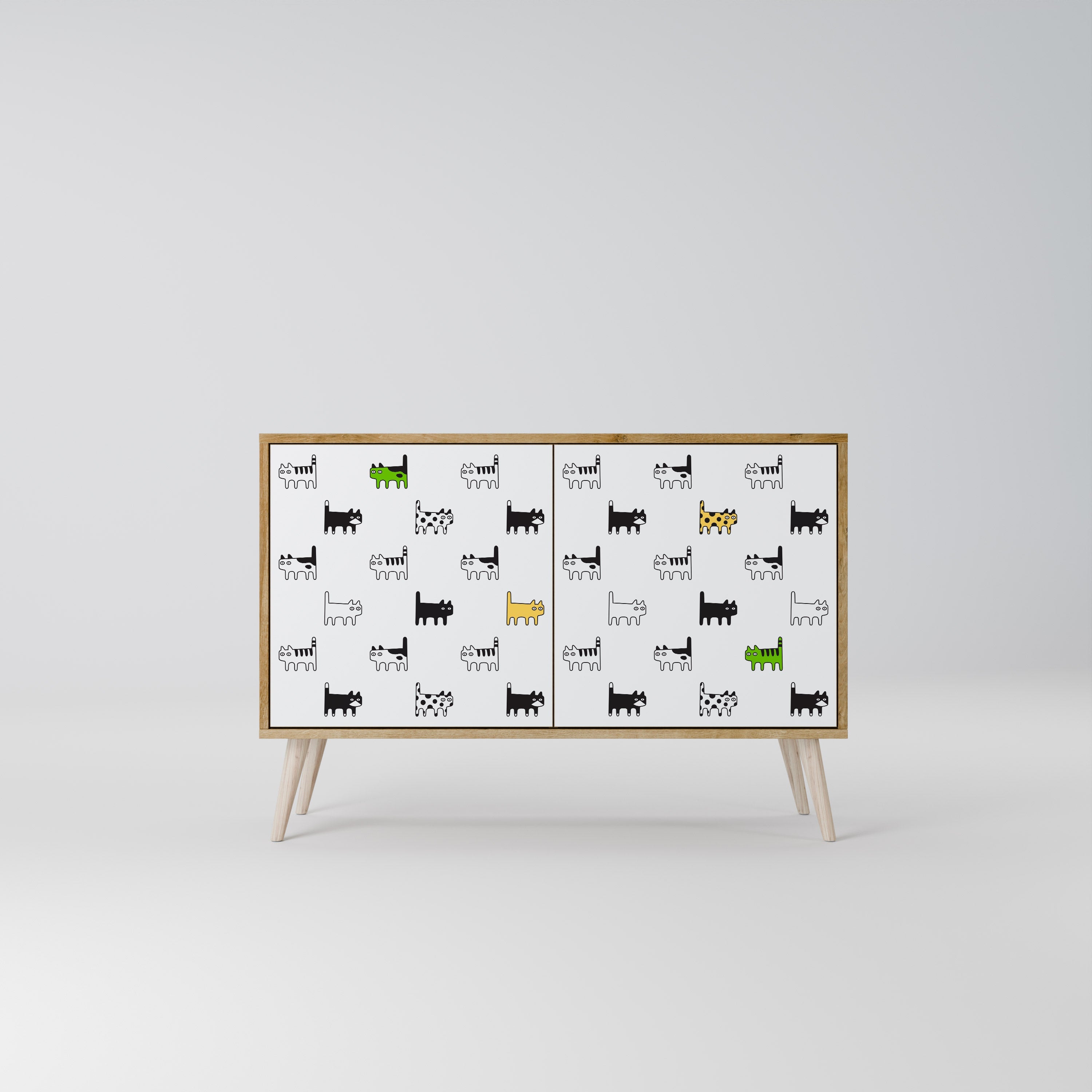 CATS COMPILATION Sideboard mit 2 Türen in Eichenoptik
