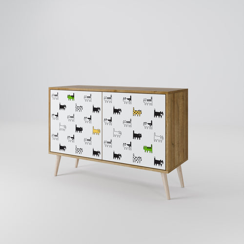 CATS COMPILATION Sideboard mit 2 Türen in Eiche-Optik