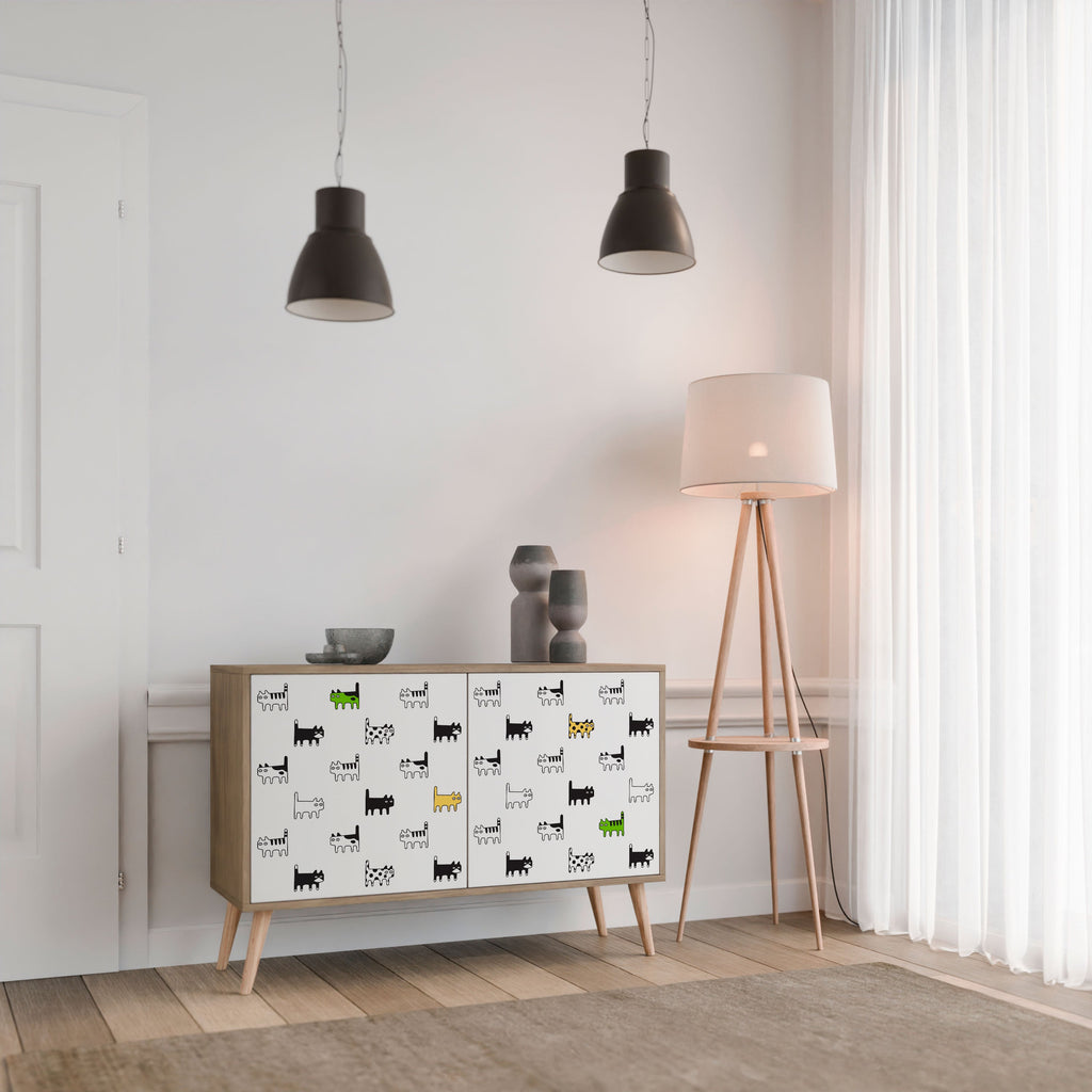 CATS COMPILATION Sideboard mit 2 Türen in Eichenoptik