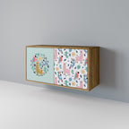 COLORFUL ALPACAS Sideboard mit 2 Türen in Eiche-Optik