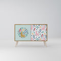 COLORFUL ALPACAS Sideboard mit 2 Türen in Eiche-Optik
