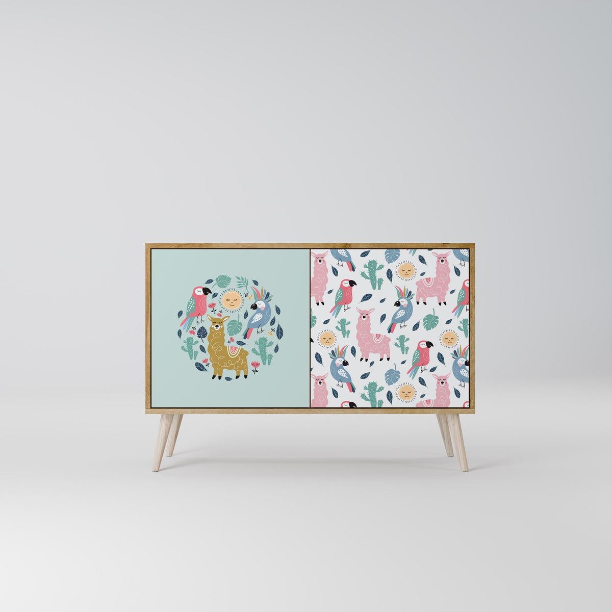 COLORFUL ALPACAS 2-Door Sideboard