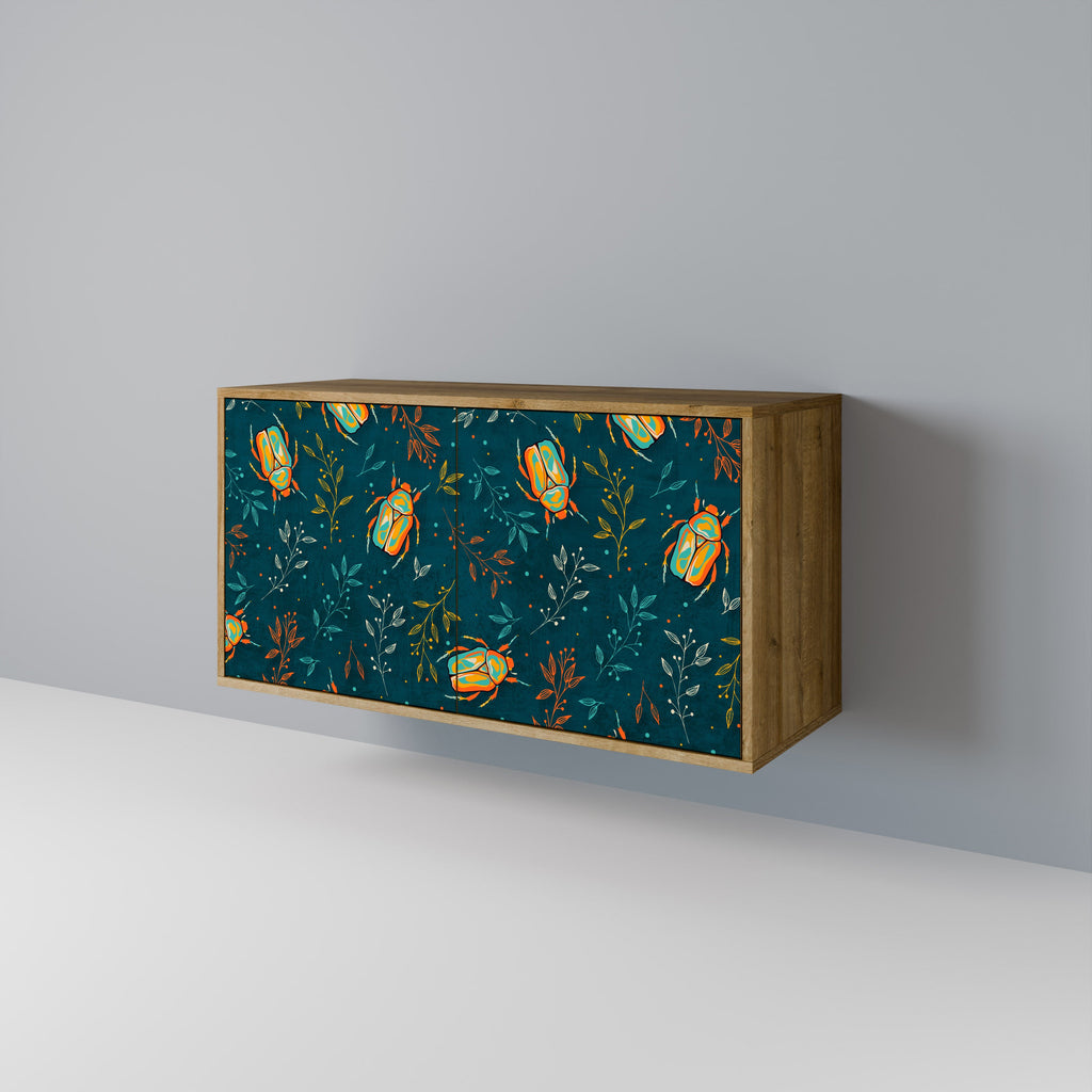 AUTUMN INSECTS Sideboard mit 2 Türen in Eichenoptik