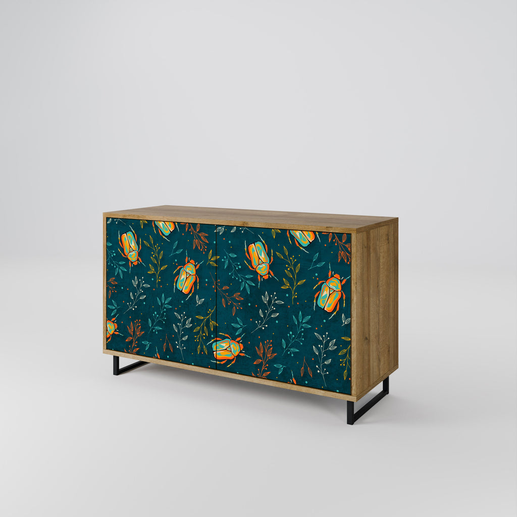 AUTUMN INSECTS Sideboard mit 2 Türen in Eichenoptik