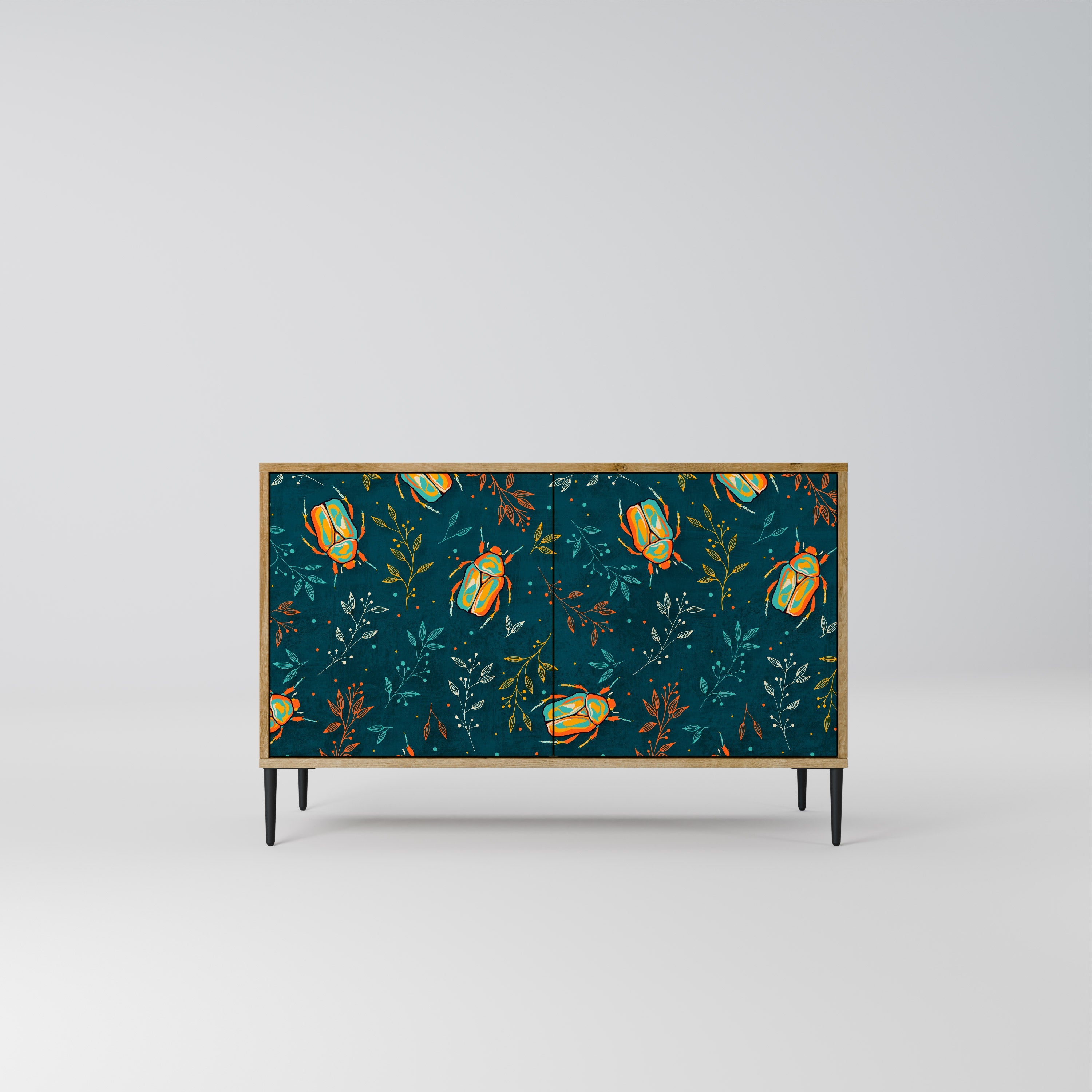 AUTUMN INSECTS Sideboard mit 2 Türen in Eichenoptik